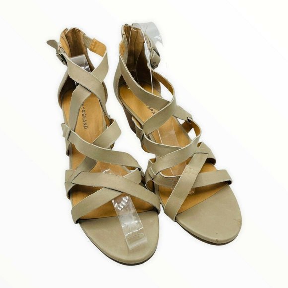 Lucky Brand Jewelia Leather Wedge Sandal 12M NWOT - Picture 4 of 10